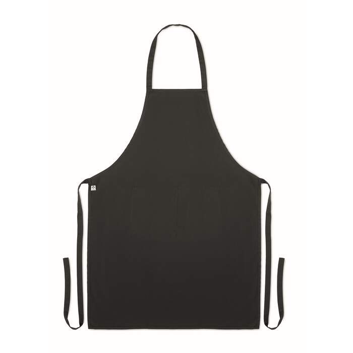 Schort organisch katoen blauw 2 kleuren zd 10924