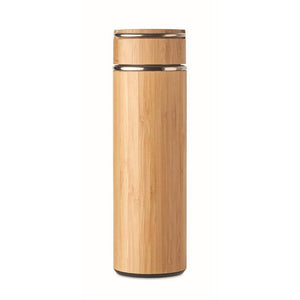Dubbelwandige thermosfles 480ML hout 4 kleuren tp 3429