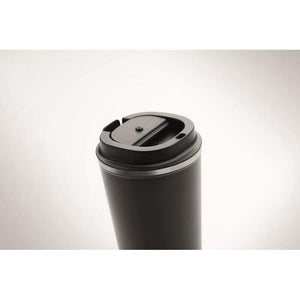 Dubbelwandige drinkbeker beige Graveren 3302