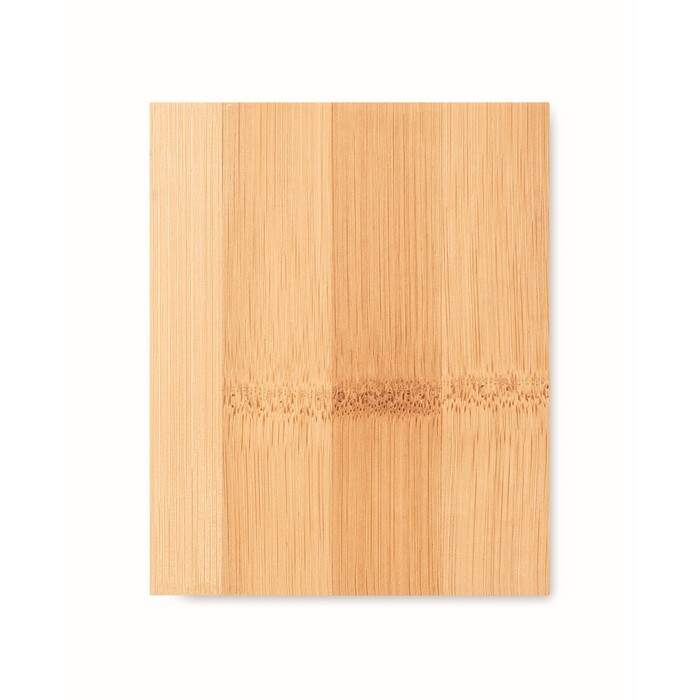 Bamboe pennenbak met LCD klok hout Graveren 1252