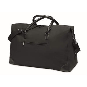 Canvas weekendtas 340 gr/m&sup2; zwart 1 kleur td 2001