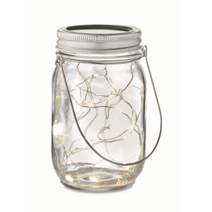 Mason jar solar buitenlamp POT LAMP transparant Graveren 7727