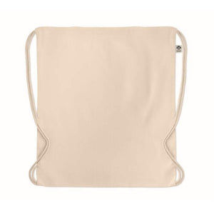 Trekkoordzak van biologisch kat YUKI beige 2 kleuren zd 12668