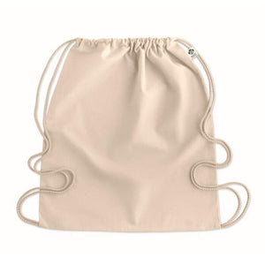 Trekkoordzak van biologisch kat YUKI beige 3 kleuren zd 12669