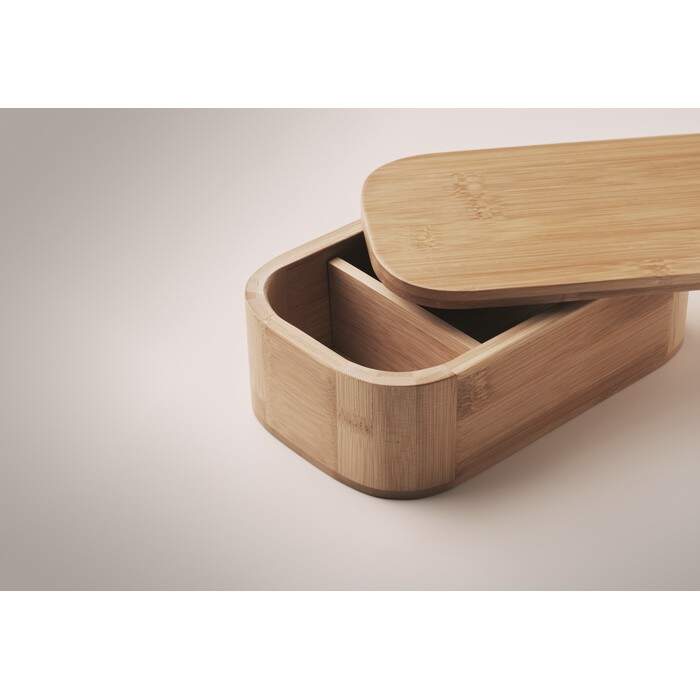 Bamboe lunchtrommel 1000ml LADEN LARGE hout 4 kleuren tp 1234