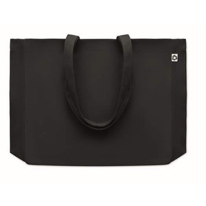 Gerecyclede tas 280 gr/m&sup2; RESPECT COLOURED zwart onbedrukt 4388