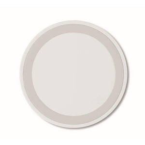 Kleine draadloze oplader WIRELESS PLATO + wit onbedrukt 6507