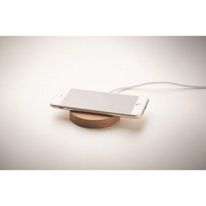 Draadloze oplader rond KOKE beige Graveren 2973