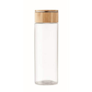 Glazen fles 500ml bamboe dop AMELAND 4487