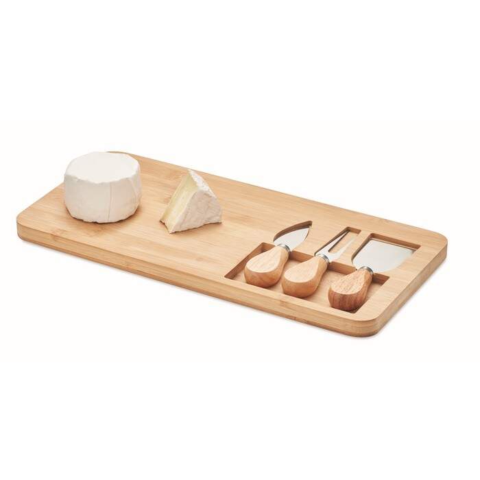 Bamboe kaasplank set GLENAVY 1209
