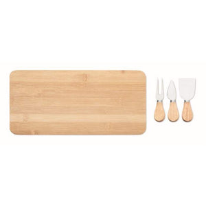 Bamboe kaasplank set GLENAVY 1212