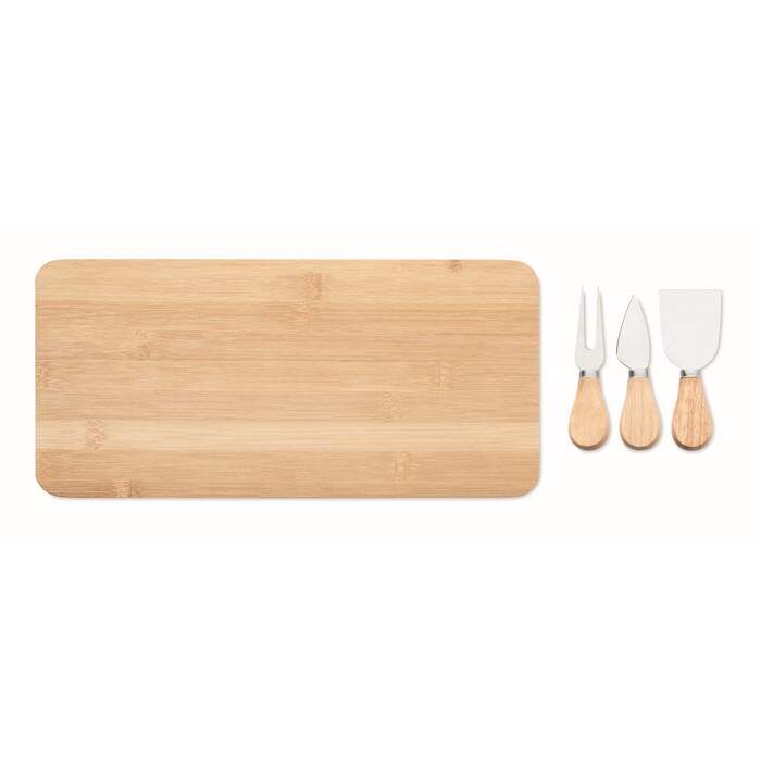 Bamboe kaasplank set GLENAVY 1212