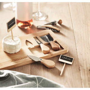 Bamboe kaasplank set GLENAVY 1208