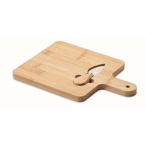 Bamboe kaasplank met mes DARFIELD bedrukken