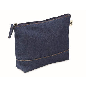 Gerecycled denim toilettasje STYLE POUCH bedrukken