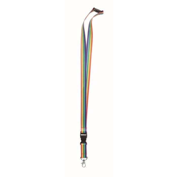 Regenboog RPET sleutelkoord BOWYARD sample