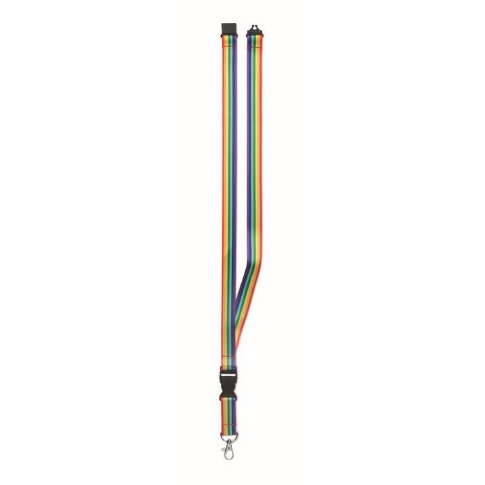 Regenboog RPET sleutelkoord BOWYARD sample