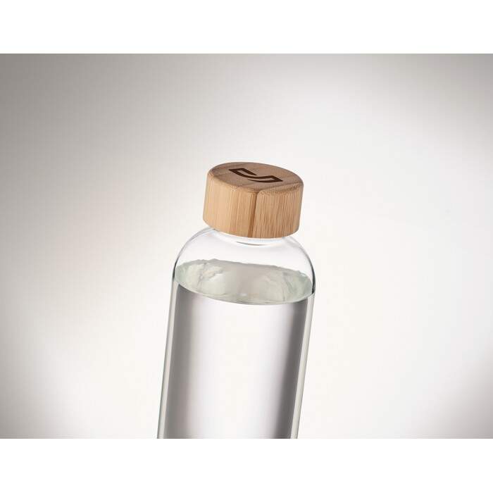 Glazen drinkfles bamboe dop FRISIAN 4472