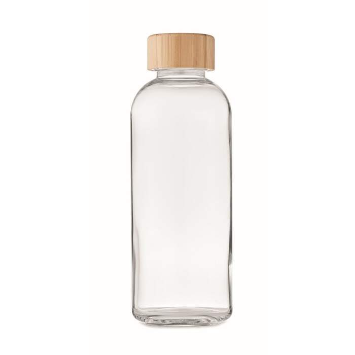 Glazen drinkfles bamboe dop FRISIAN 4473