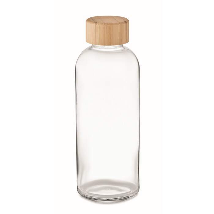 Glazen drinkfles bamboe dop FRISIAN sample