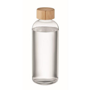 Glazen drinkfles bamboe dop FRISIAN 4477