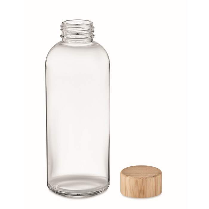 Glazen drinkfles bamboe dop FRISIAN sample