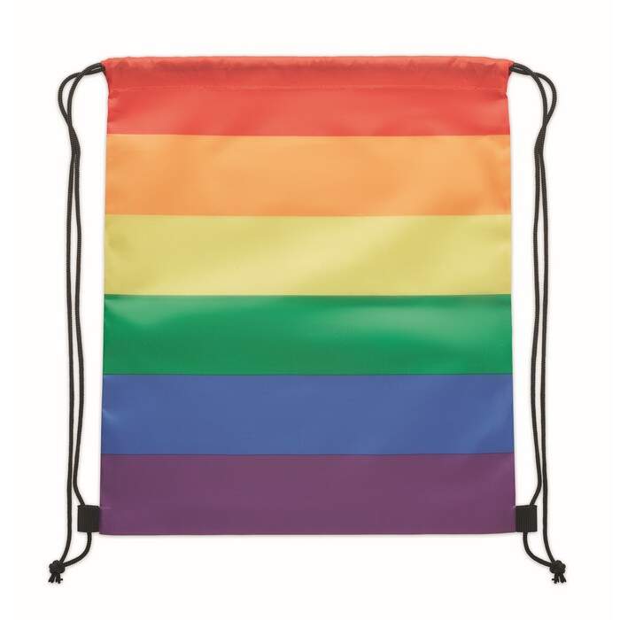 Regenboog RPET trekkoordrugzak BOW 9803