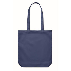 Stevige canvas boodschappentas RASSA COLOURED blauw onbedrukt 11927