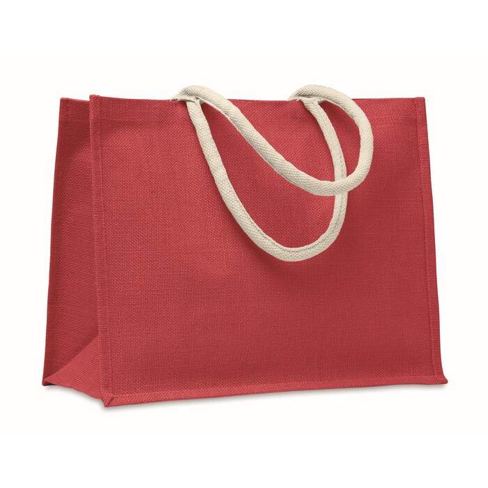 Jute tas met katoenen hengsels AURA sample
