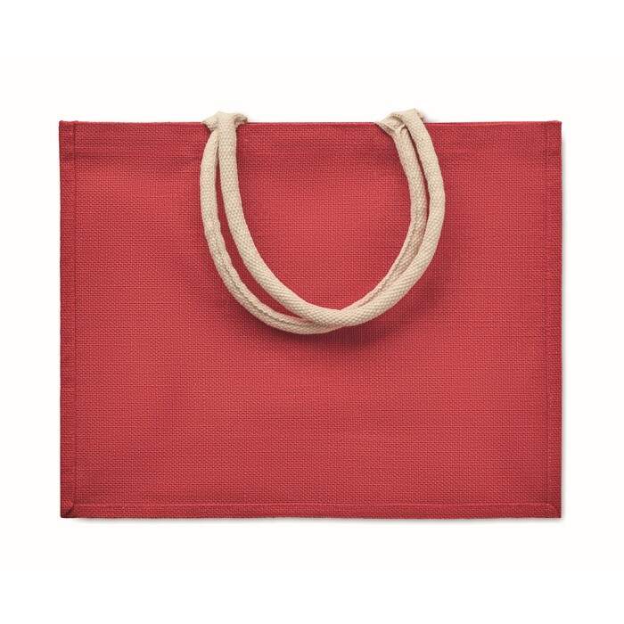 Jute tas met katoenen hengsels AURA sample