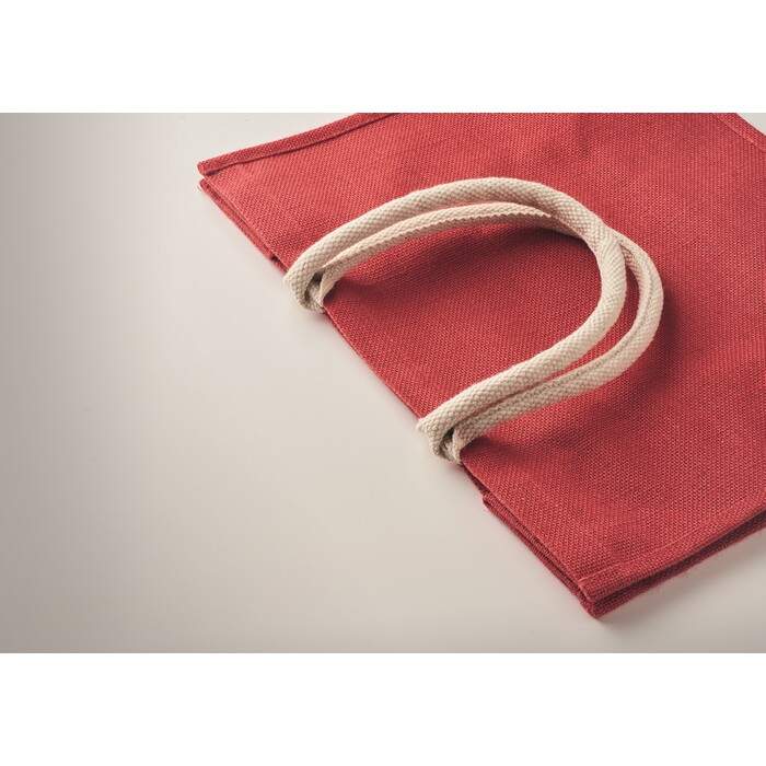 Jute tas met katoenen hengsels AURA sample