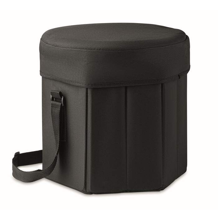 Opvouwbare koeltas- /krukje SEAT & DRINK zwart 4 kleuren zd 8725