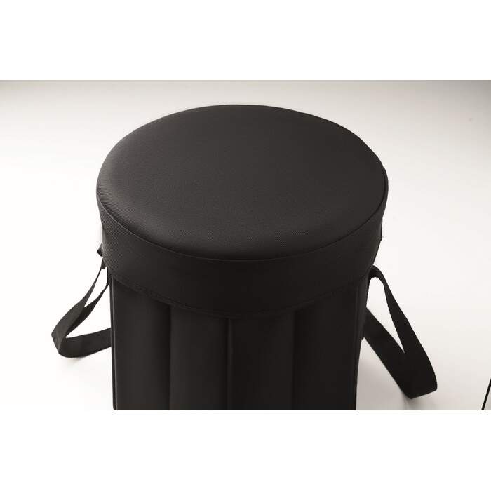 Opvouwbare koeltas- /krukje SEAT & DRINK zwart onbedrukt 8726