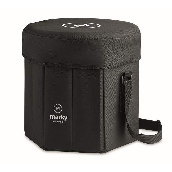 Opvouwbare koeltas- /krukje SEAT & DRINK zwart 3 kleuren zd 8724