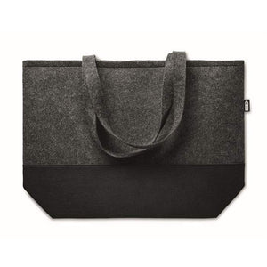 RPET vilten boodschappentas DUO INDICO donkergrijs 3 kleuren zd 10247
