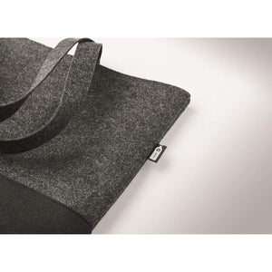 RPET vilten boodschappentas DUO INDICO donkergrijs 4 kleuren zd 10248