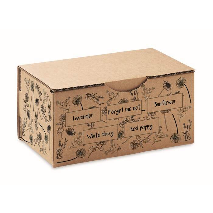 Bloemen kweekset FLOWERS beige 3 kleuren tp 1603