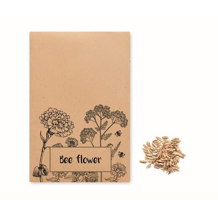 Bloemenzaadjes in envelop SEEDLOPEBEE bedrukken