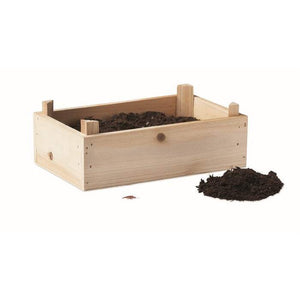 Aardbeienpakket in houten krat STRAWBERRY hout onbedrukt 495