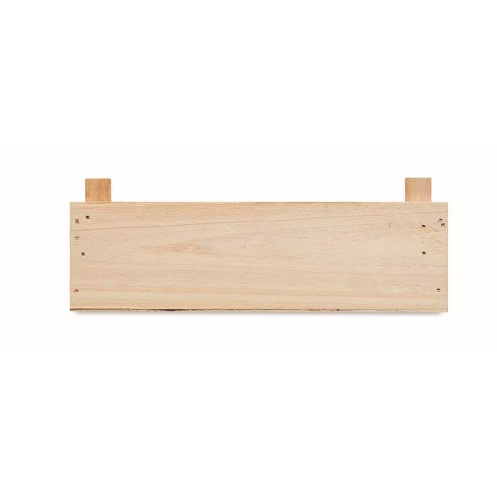 Aardbeienpakket in houten krat STRAWBERRY hout Graveren 494