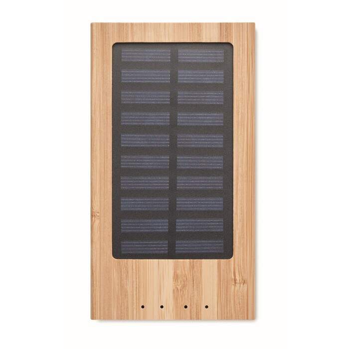 Solar powerbank 4000 mAh ARENA SOLAR hout onbedrukt 11701