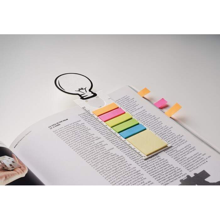 Zaadpapier boekenlegger IDEA SEED wit 4 kleuren tp 13442