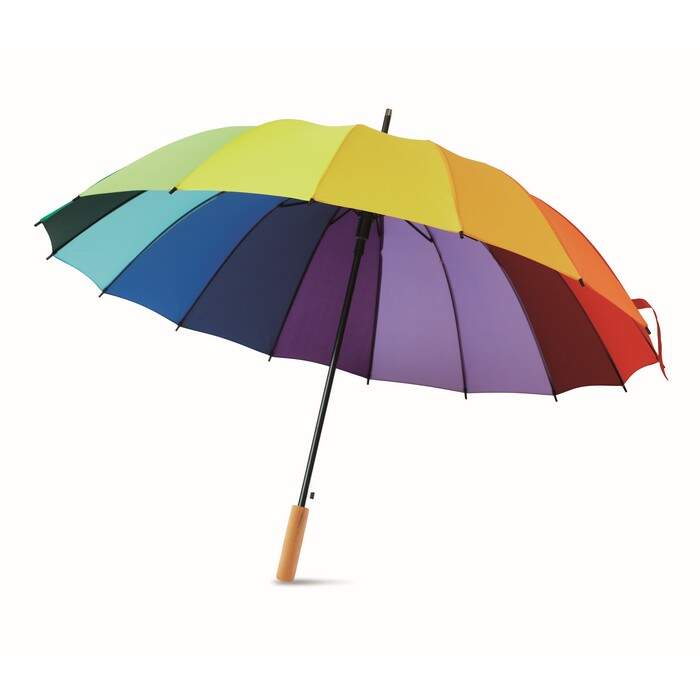 27 inch regenboogparaplu BOWBRELLA bedrukken