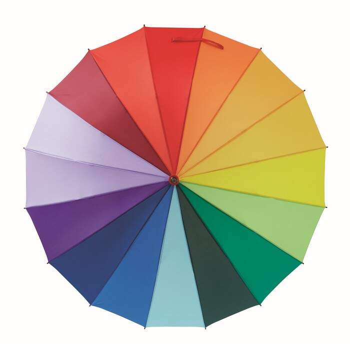 27 inch regenboogparaplu BOWBRELLA 63
