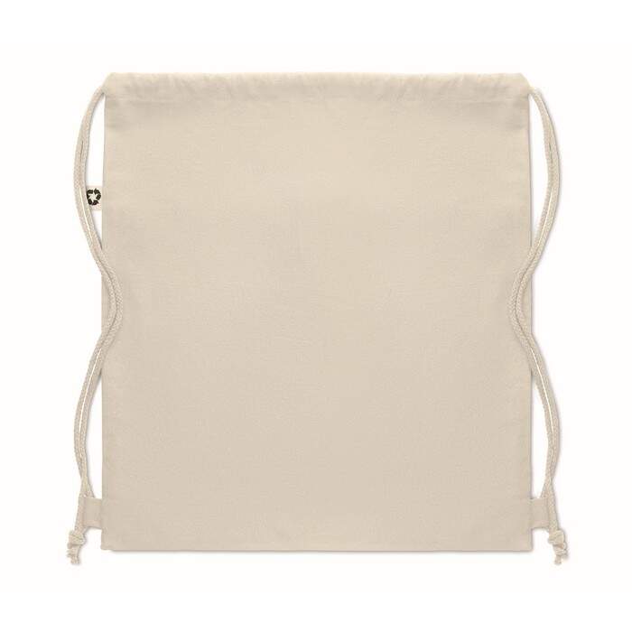 Trekkoord rugzak PANDA BAG beige 4 kleuren zd 12639