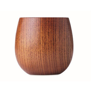 Eikenhouten beker 250 ml OVALIS hout 4 kleuren tp 3556