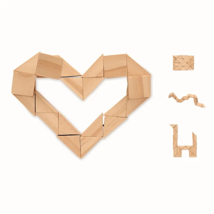 Houten puzzel/hersenbreker STUKIE  1met opdruk