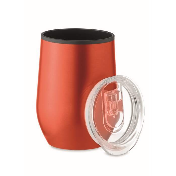 Dubbelwandige reisbeker 350 ml wit Graveren 3405