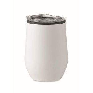 Dubbelwandige reisbeker 350 ml zilver Graveren 3407