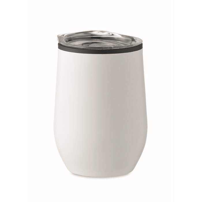 Dubbelwandige reisbeker 350 ml zilver Graveren 3407